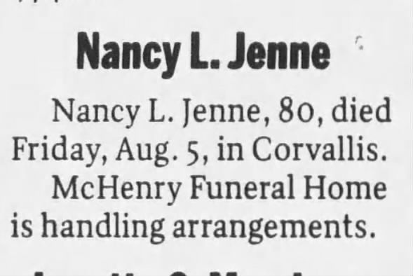 Clipping from Corvallis Gazette-Times